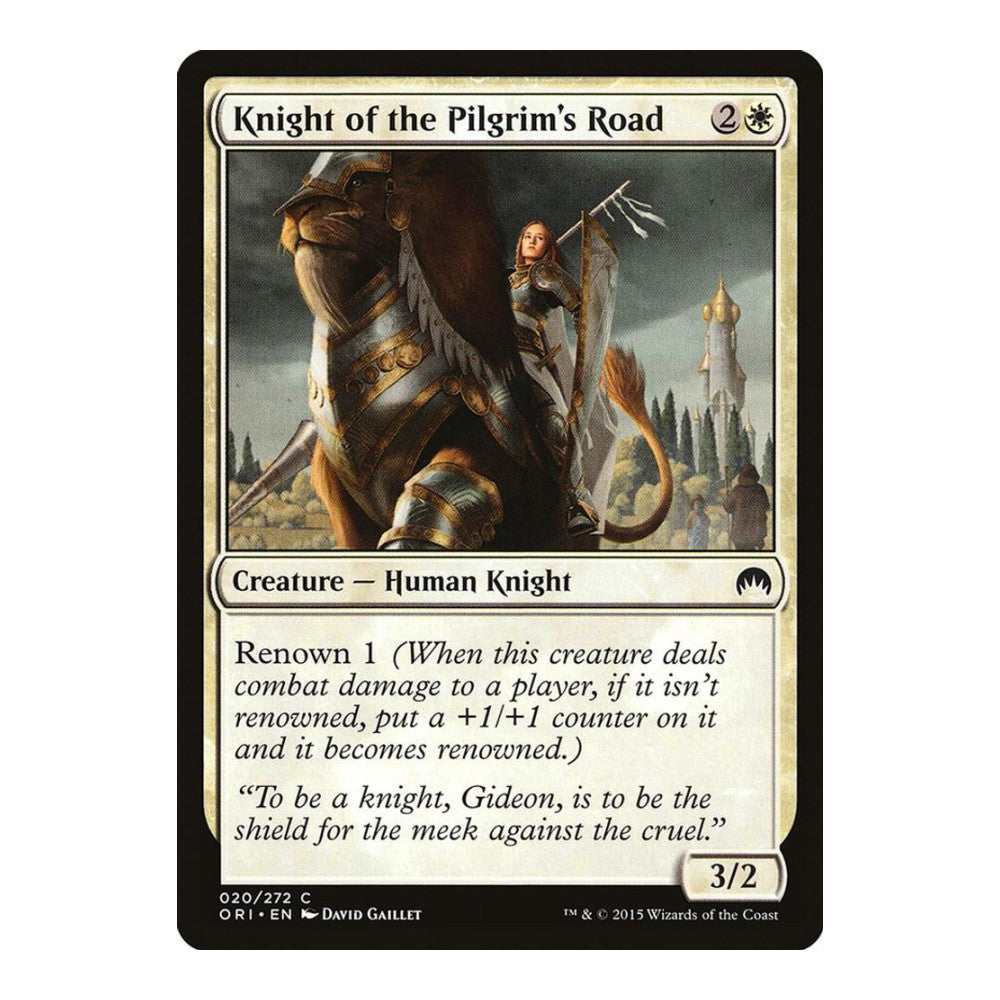 2015 Magic: The Gathering: Magic Origins (ORI) - Knight of the Pilgrims Road (#20, Common) (, Near Mint)
