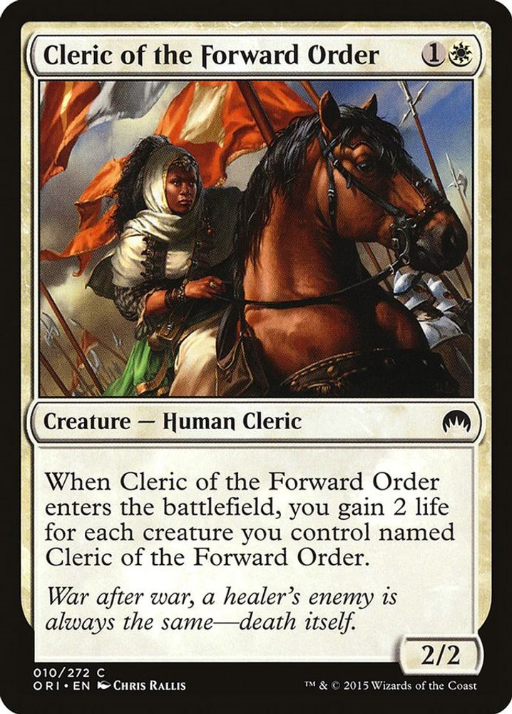 2015 Magic: The Gathering: Magic Origins (ORI) - Cleric of the Forward Order (#10, Common) (, Near Mint)
