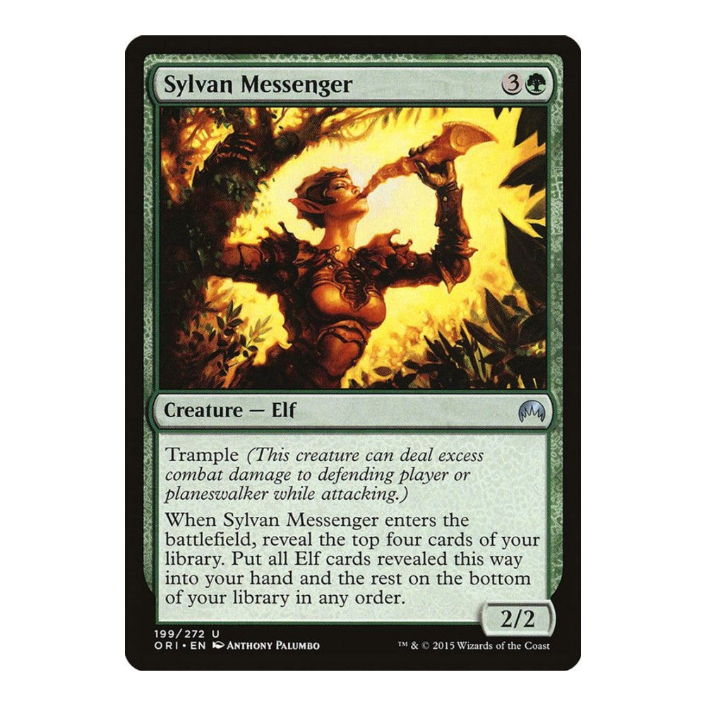 2015 Magic: The Gathering: Magic Origins (ORI) - Sylvan Messenger (#199, Uncommon) (, Near Mint)