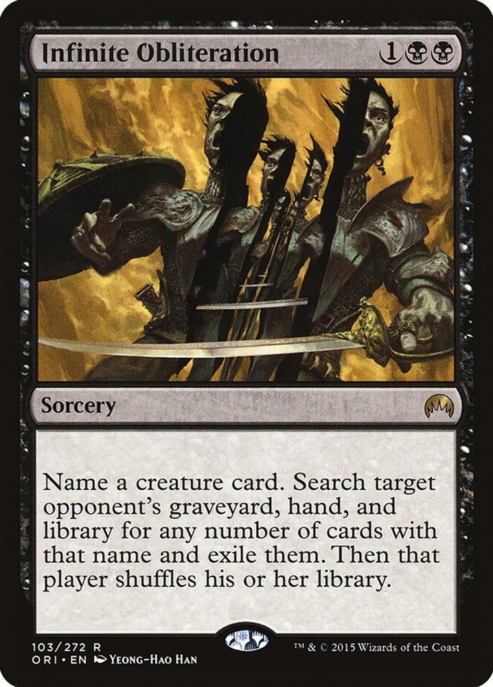 2015 Magic: The Gathering: Magic Origins (ORI) - Infinite Obliteration (#103, Rare) (, Near Mint)