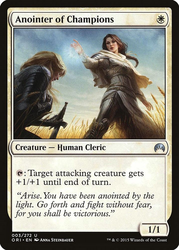 2015 Magic: The Gathering: Magic Origins (ORI) - Anointer of Champions (#3, Uncommon) (, Near Mint)