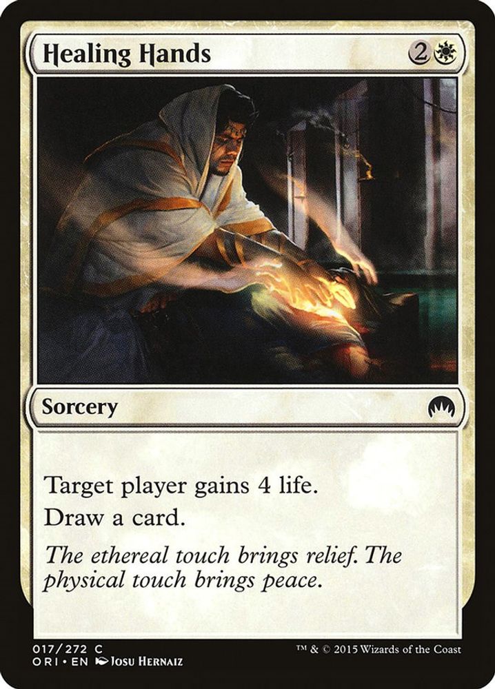 2015 Magic: The Gathering: Magic Origins (ORI) - Healing Hands (#17, Common) (, Near Mint)