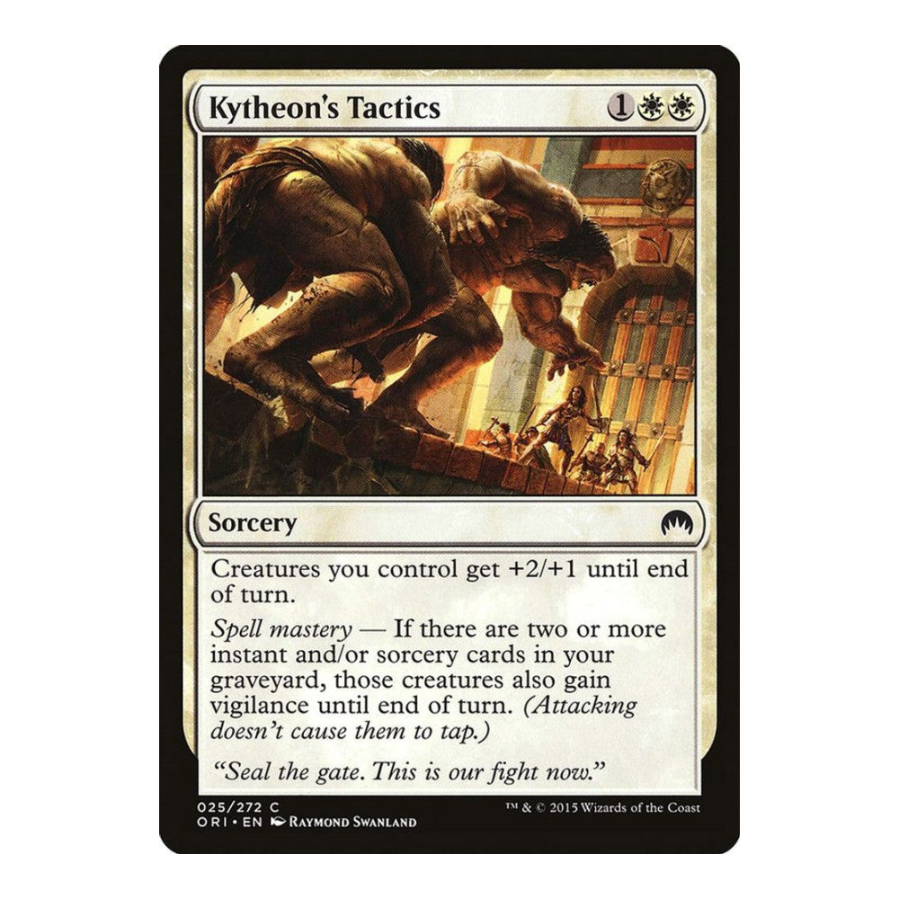 2015 Magic: The Gathering: Magic Origins (ORI) - Kytheons Tactics (#25, Common) (, Near Mint)