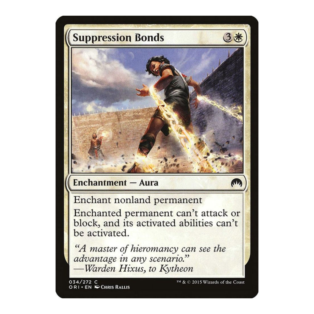 2015 Magic: The Gathering: Magic Origins (ORI) - Suppression Bonds (#34, Common) (, Near Mint)