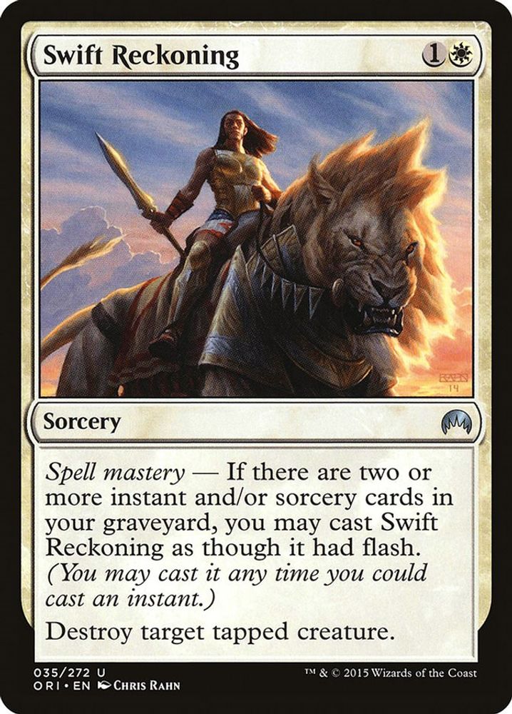 2015 Magic: The Gathering: Magic Origins (ORI) - Swift Reckoning (#35, Uncommon) (, Near Mint)