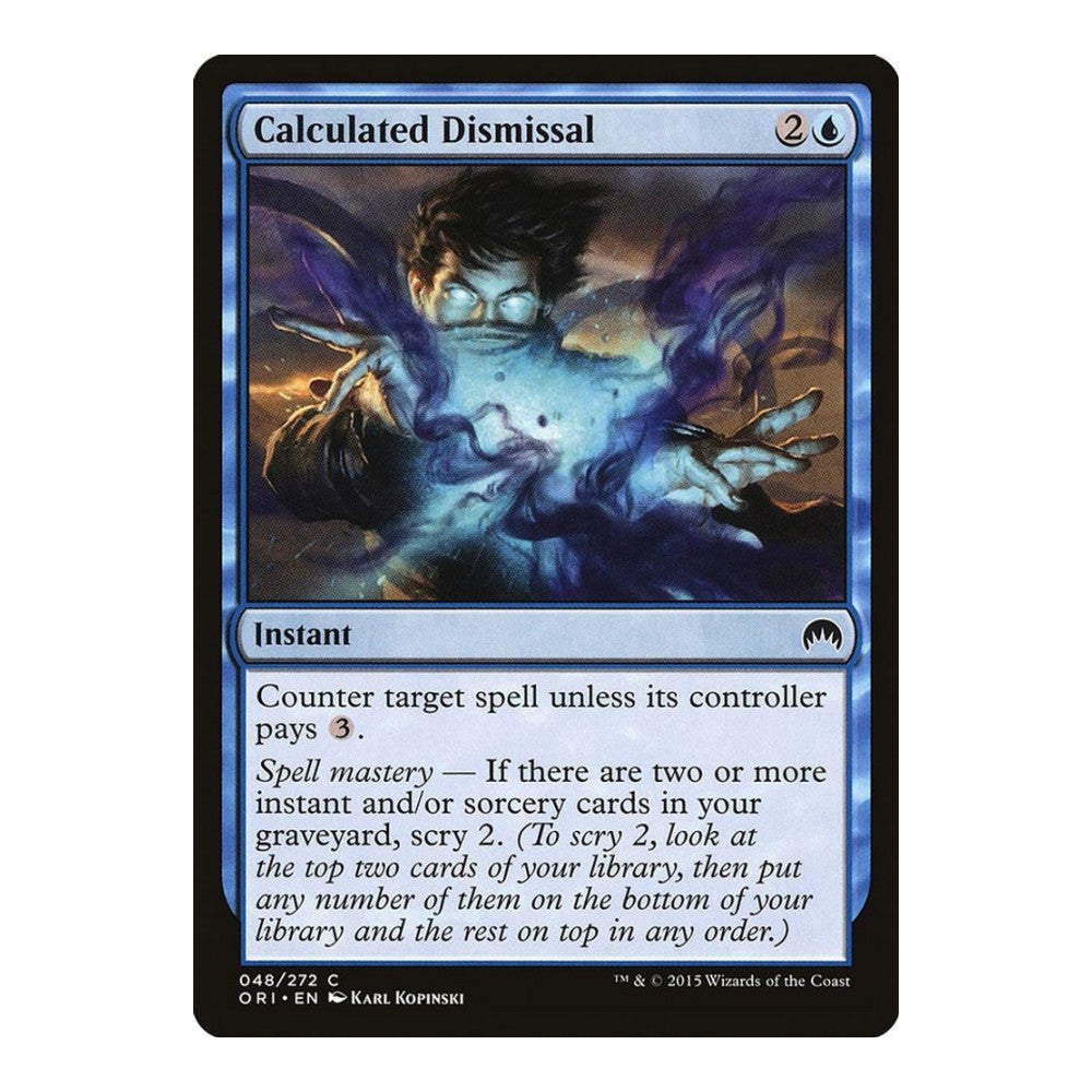 2015 Magic: The Gathering: Magic Origins (ORI) - Calculated Dismissal (#48, Common) (, Near Mint)