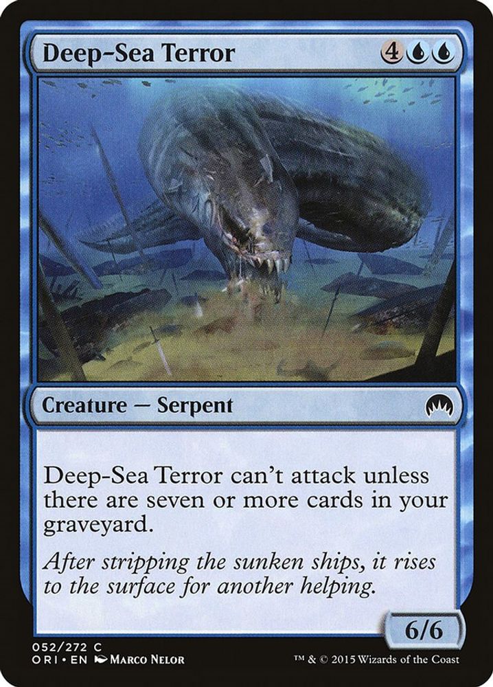 2015 Magic: The Gathering: Magic Origins (ORI) - Deep Sea Terror (#52, Common) (, Near Mint)