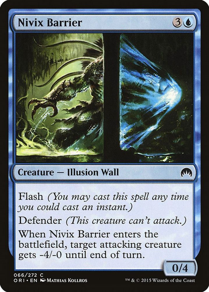 2015 Magic: The Gathering: Magic Origins (ORI) - Nivix Barrier (#66, Common) (, Near Mint)