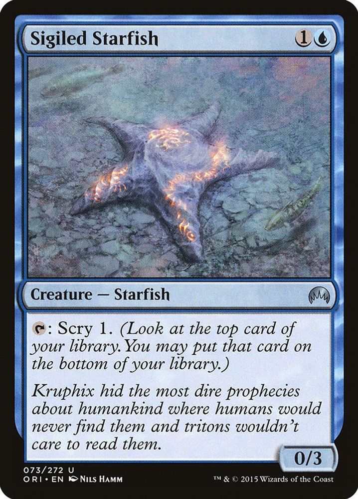 2015 Magic: The Gathering: Magic Origins (ORI) - Sigiled Starfish (#73, Uncommon) (, Near Mint)