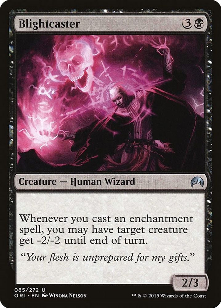 2015 Magic: The Gathering: Magic Origins (ORI) - Blightcaster (#85, Uncommon) (, Near Mint)