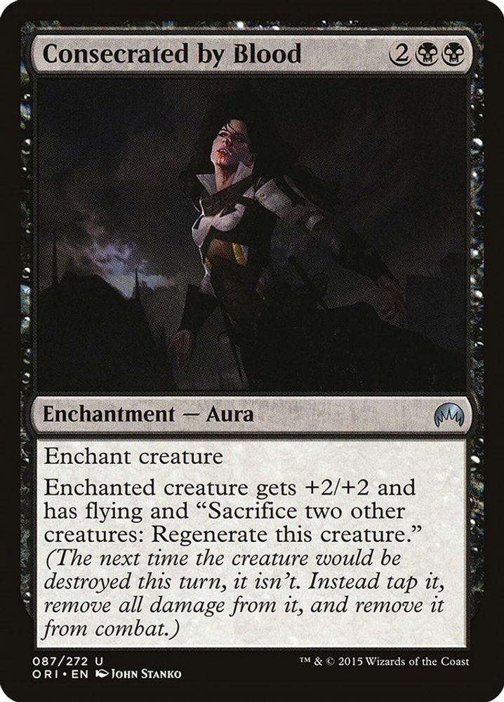 2015 Magic: The Gathering: Magic Origins (ORI) - Consecrated by Blood (#87, Uncommon) (, Near Mint)