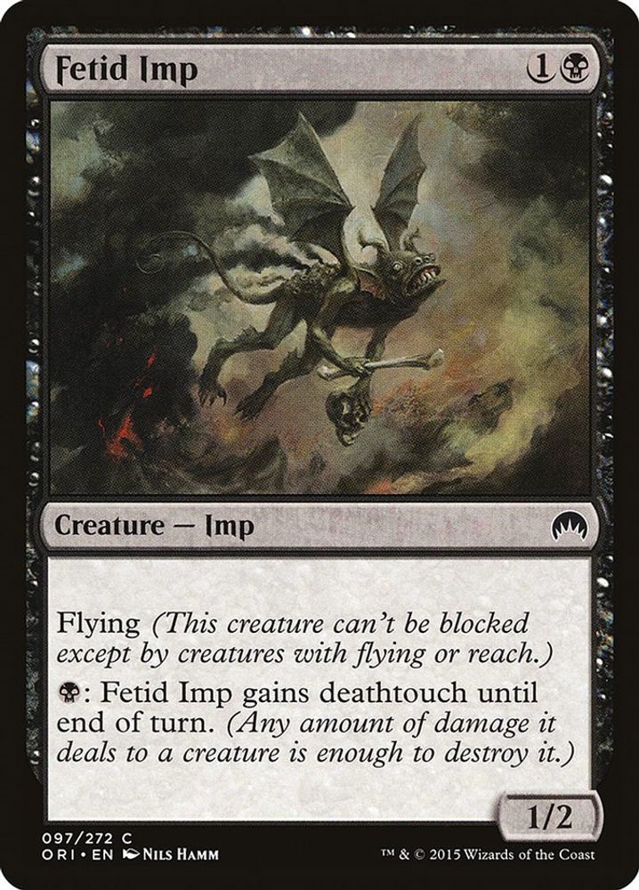 2015 Magic: The Gathering: Magic Origins (ORI) - Fetid Imp (#97, Common) (, Near Mint)
