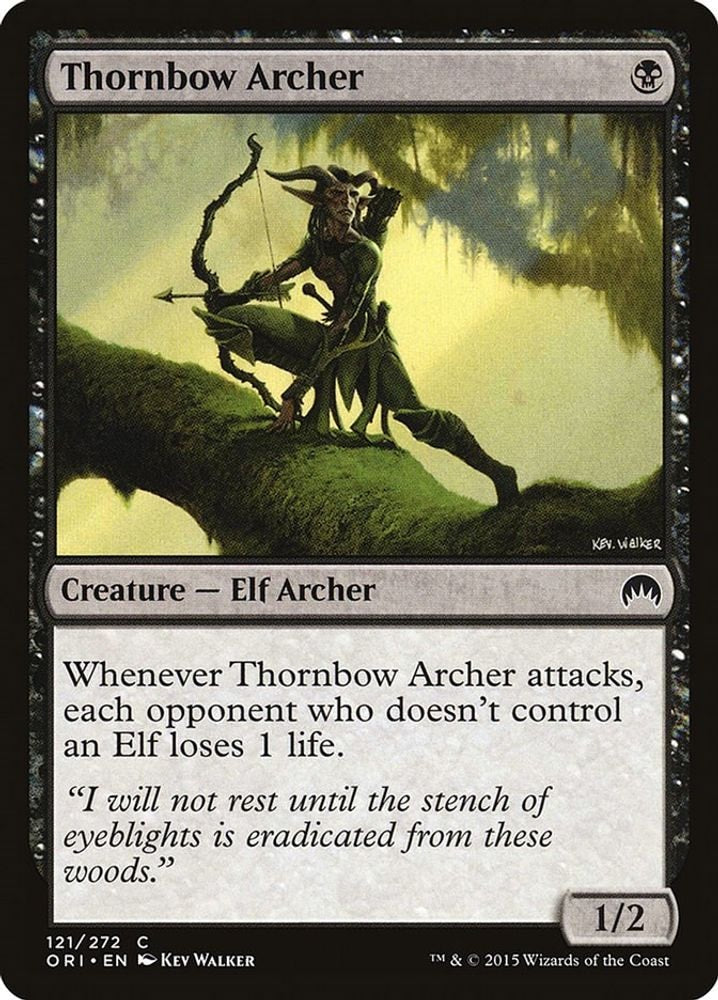 2015 Magic: The Gathering: Magic Origins (ORI) - Thornbow Archer (#121, Common) (, Near Mint)