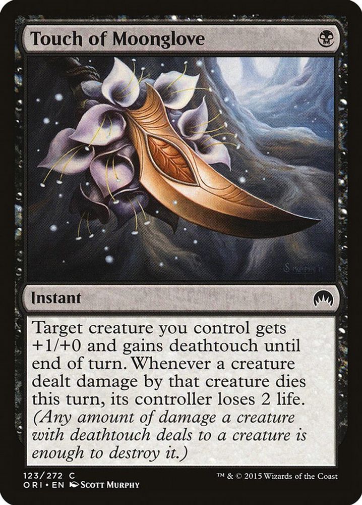2015 Magic: The Gathering: Magic Origins (ORI) - Touch of Moonglove (#123, Common) (, Near Mint)