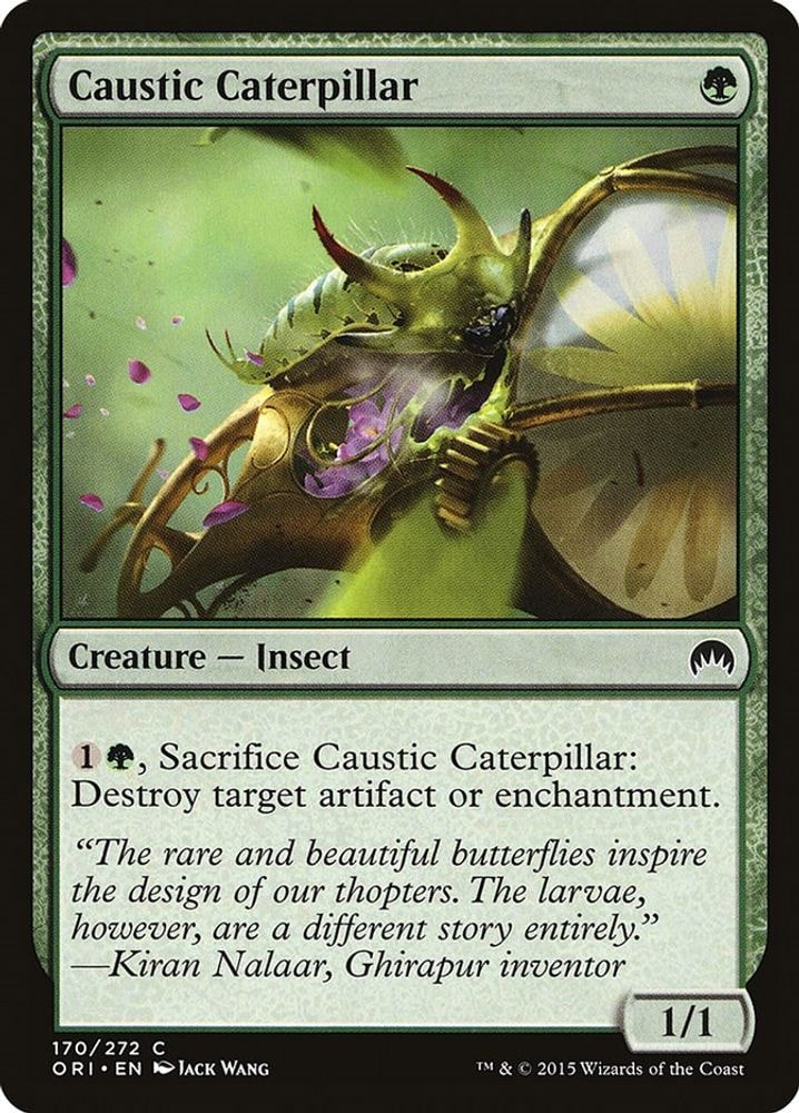 2015 Magic: The Gathering: Magic Origins (ORI) - Caustic Caterpillar (#170, Common) (, Near Mint)