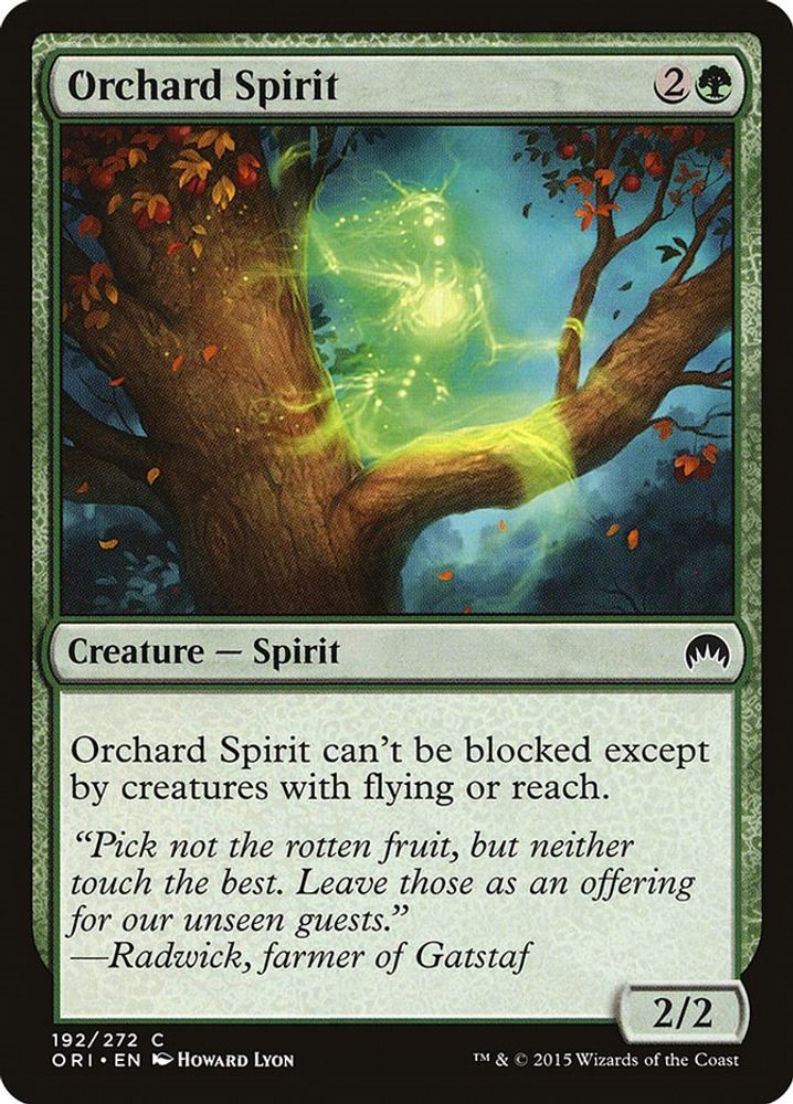 2015 Magic: The Gathering: Magic Origins (ORI) - Orchard Spirit (#192, Common) (, Near Mint)
