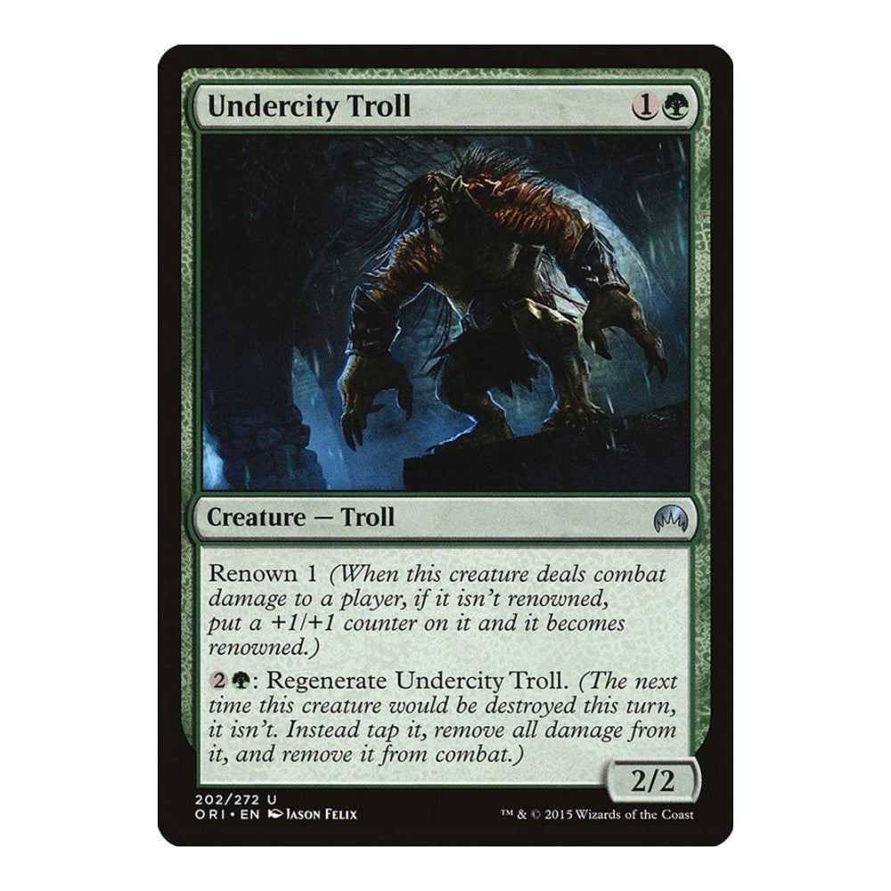 2015 Magic: The Gathering: Magic Origins (ORI) - Undercity Troll (#202, Uncommon) (, Near Mint)
