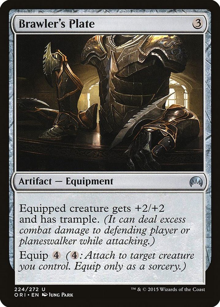 2015 Magic: The Gathering: Magic Origins (ORI) - Brawlers Plate (#224, Uncommon) (, Near Mint)
