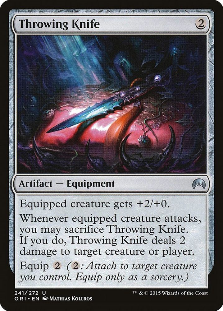 2015 Magic: The Gathering: Magic Origins (ORI) - Throwing Knife (#241, Uncommon) (, Near Mint)