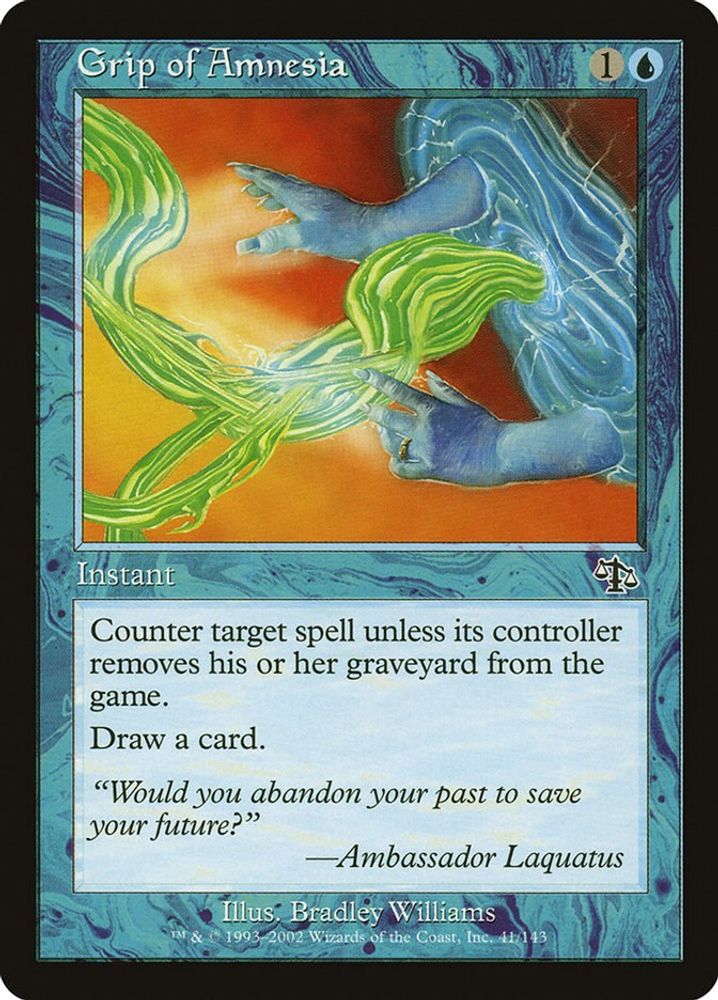 2002 Magic: The Gathering: Judgment (JUD) - Grip of Amnesia (#41, Common) (, Near Mint)