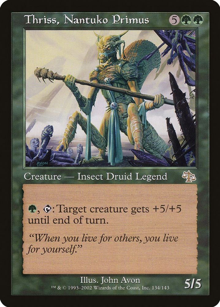 2002 Magic: The Gathering: Judgment (JUD) - Thriss Nantuko Primus (#134, Rare) (, Near Mint)