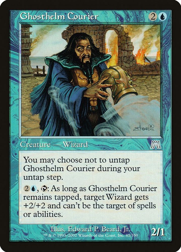 2002 Magic: The Gathering: Onslaught (ONS) - Ghosthelm Courier (#85, Uncommon) (, Near Mint)