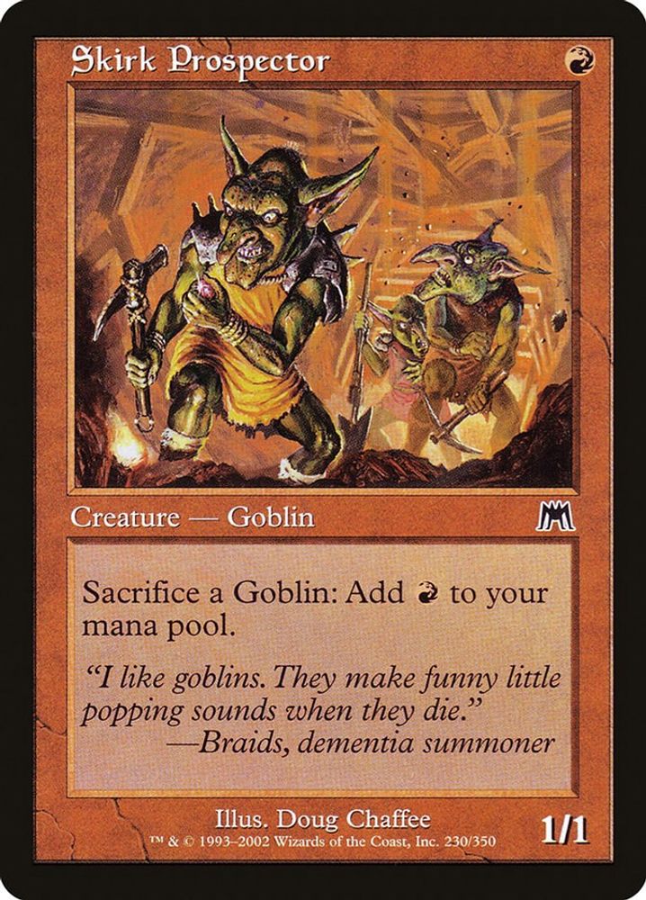 2002 Magic: The Gathering: Onslaught (ONS) - Skirk Prospector (#230, Common) (, Near Mint)