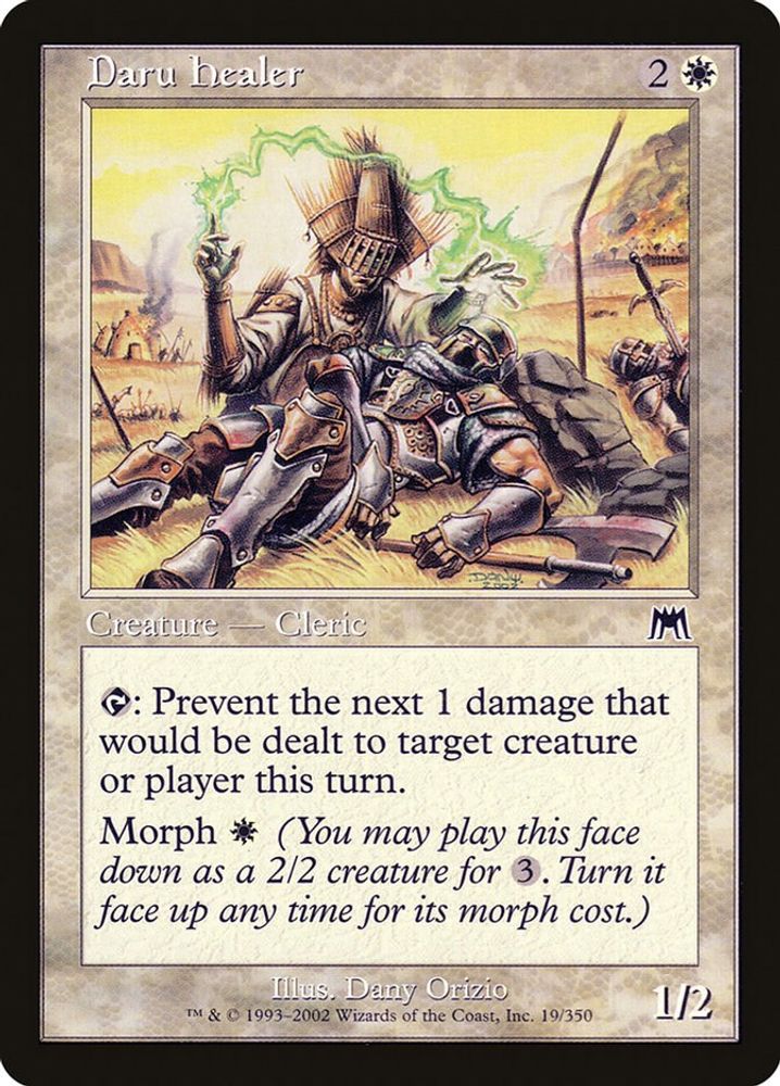 2002 Magic: The Gathering: Onslaught (ONS) - Daru Healer (#19, Common) (, Near Mint)
