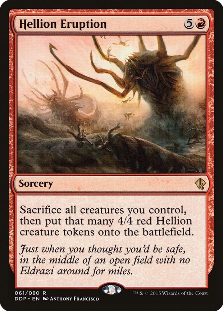 2015 Magic: The Gathering: Duel Decks: Zendikar vs. Eldrazi (DDP) - Hellion Eruption (#61, Rare) (, Near Mint)