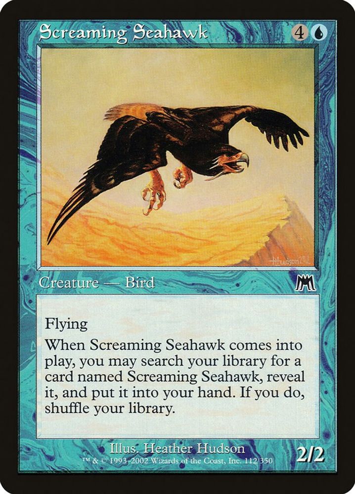 2002 Magic: The Gathering: Onslaught (ONS) - Screaming Seahawk (#112, Common) (, Near Mint)
