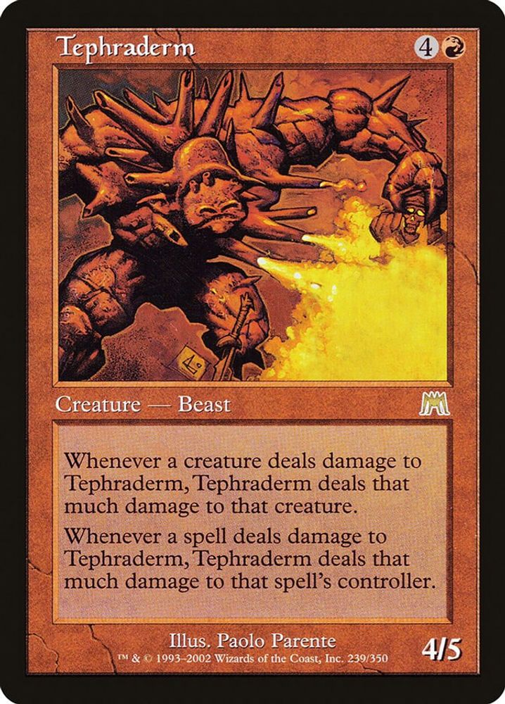 2002 Magic: The Gathering: Onslaught (ONS) - Tephraderm (#239, Rare) (, Near Mint)