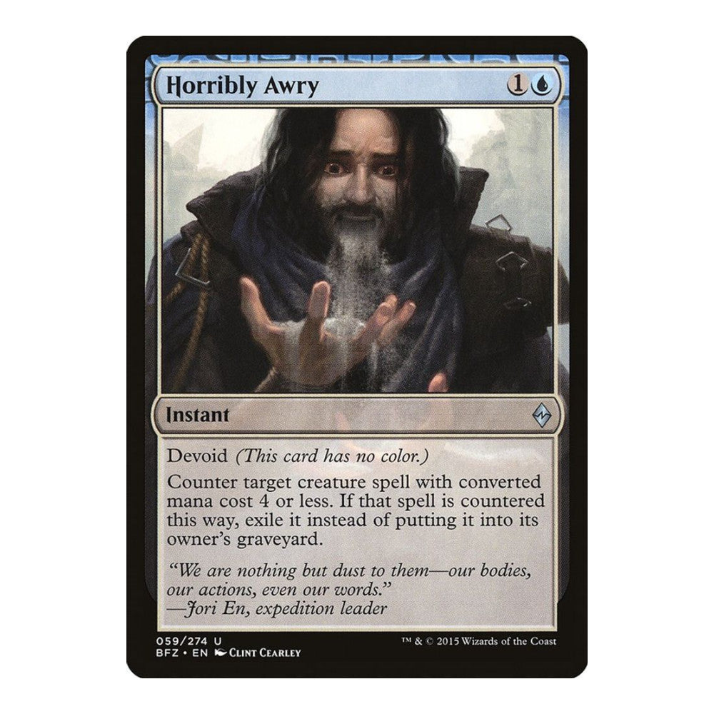 2015 Magic: The Gathering: Battle for Zendikar (BFZ) - Horribly Awry (#59, Uncommon) (, Near Mint)