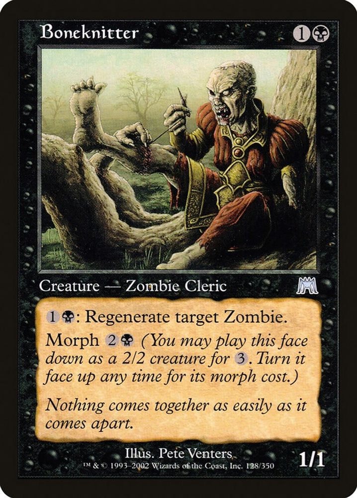 2002 Magic: The Gathering: Onslaught (ONS) - Boneknitter (#128, Uncommon) (, Near Mint)