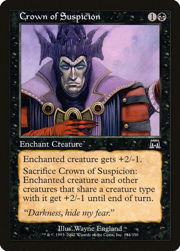 2002 Magic: The Gathering: Onslaught (ONS) - Crown of Suspicion (#134, Common) (, Near Mint)