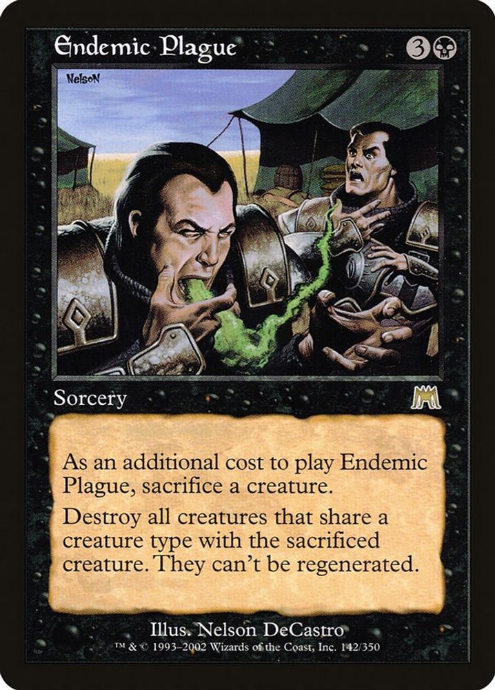 2002 Magic: The Gathering: Onslaught (ONS) - Endemic Plague (#142, Rare) (, Near Mint)