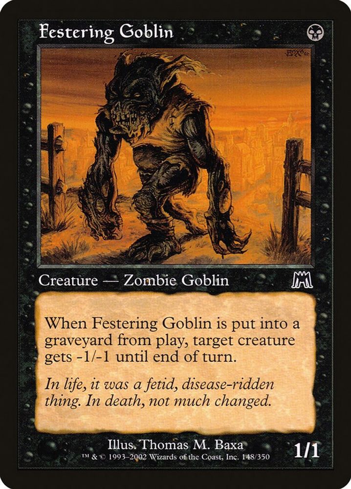 2002 Magic: The Gathering: Onslaught (ONS) - Festering Goblin (#148, Common) (, Near Mint)
