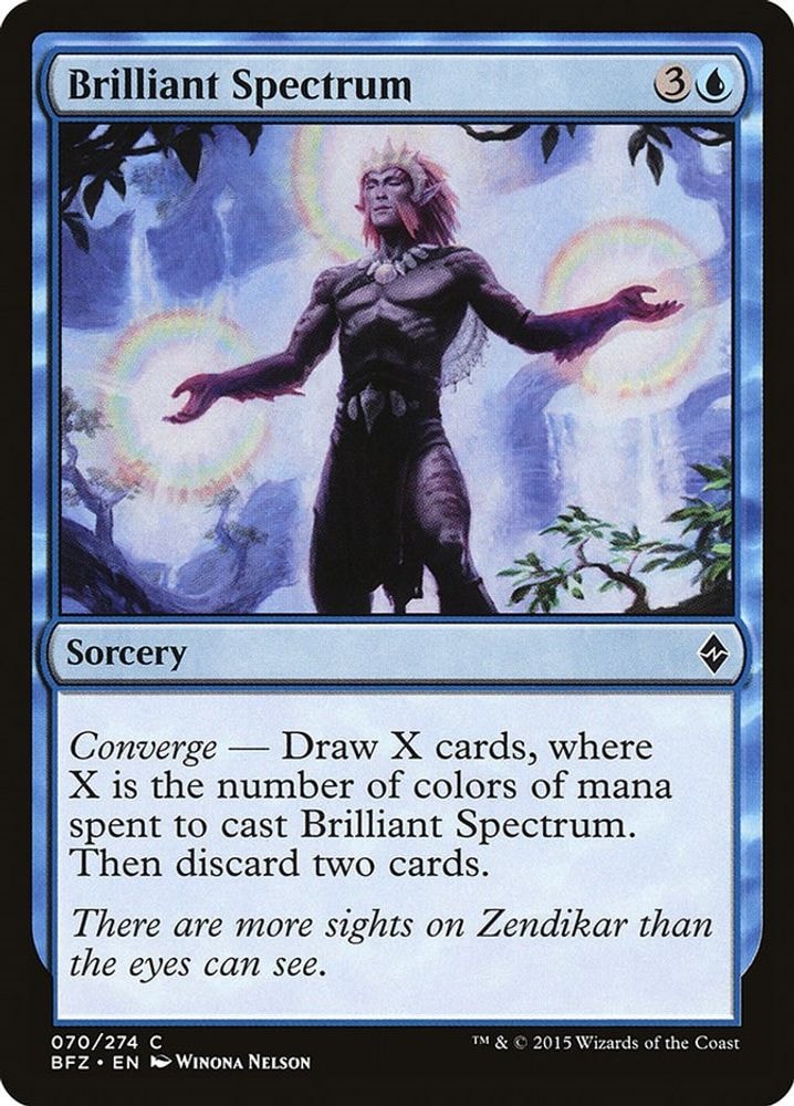 2015 Magic: The Gathering: Battle for Zendikar (BFZ) - Brilliant Spectrum (#70, Common) (, Near Mint)