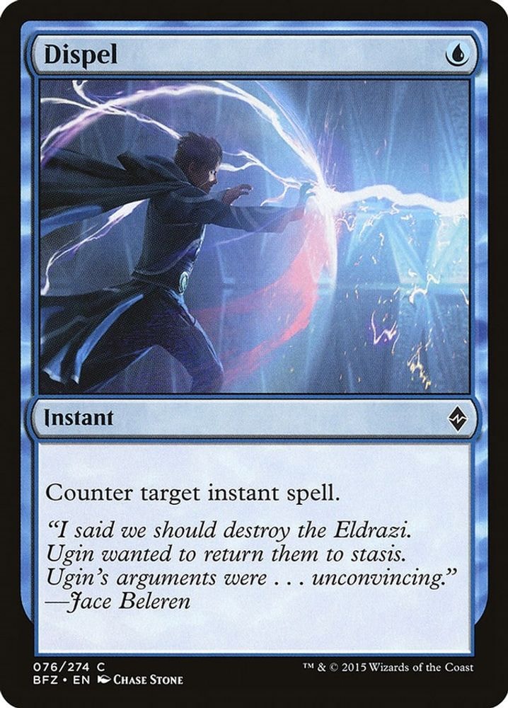 2015 Magic: The Gathering: Battle for Zendikar (BFZ) - Dispel (#76, Common) (, Near Mint)