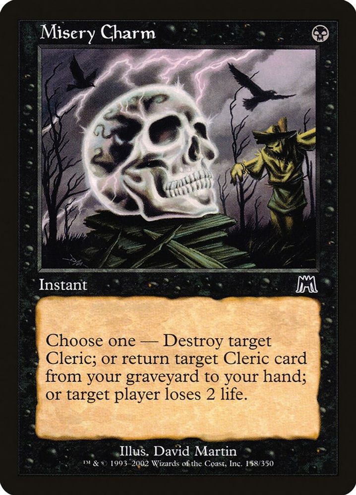 2002 Magic: The Gathering: Onslaught (ONS) - Misery Charm (#158, Common) (, Near Mint)