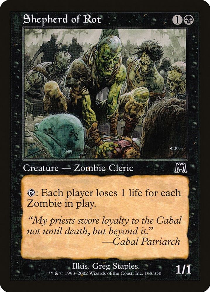 2002 Magic: The Gathering: Onslaught (ONS) - Shepherd of Rot (#168, Common) (, Near Mint)