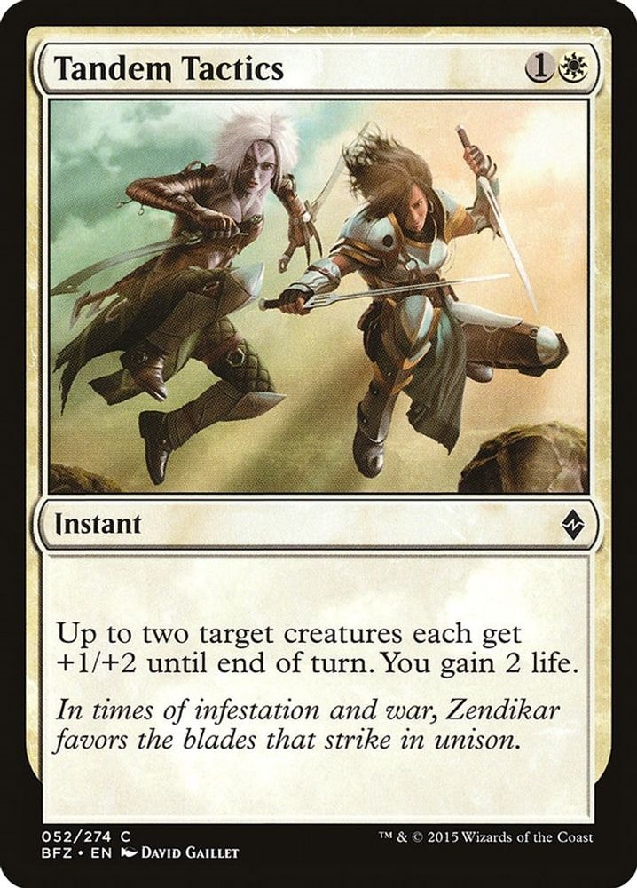 2015 Magic: The Gathering: Battle for Zendikar (BFZ) - Tandem Tactics (#52, Common) (, Near Mint)