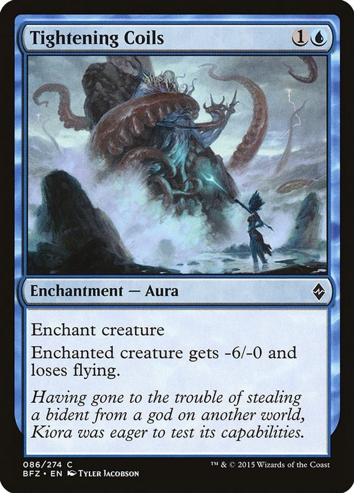 2015 Magic: The Gathering: Battle for Zendikar (BFZ) - Tightening Coils (#86, Common) (, Near Mint)