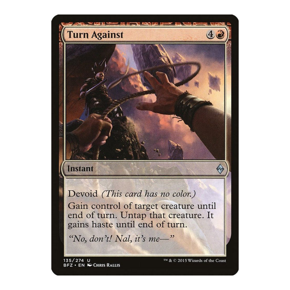 Turn Against - Battle for Zendikar () - Near Mint -