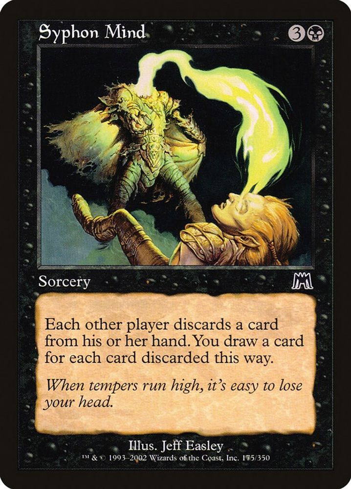 2002 Magic: The Gathering: Onslaught (ONS) - Syphon Mind (#175, Common) (, Near Mint)