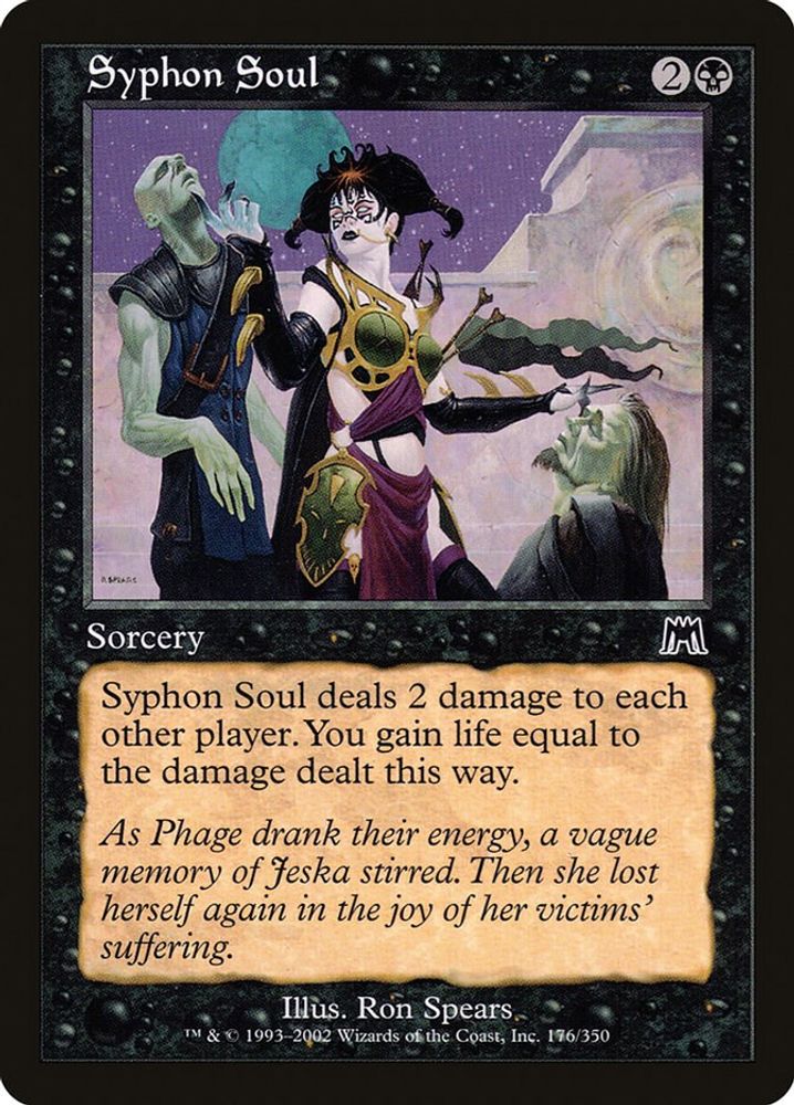 2002 Magic: The Gathering: Onslaught (ONS) - Syphon Soul (#176, Common) (, Near Mint)