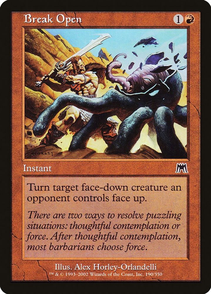 2002 Magic: The Gathering: Onslaught (ONS) - Break Open (#190, Common) (, Near Mint)
