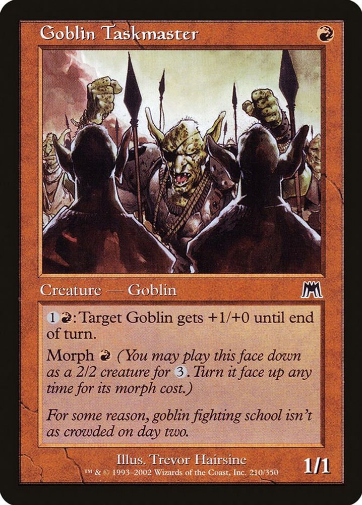 2002 Magic: The Gathering: Onslaught (ONS) - Goblin Taskmaster (#210, Common) (, Near Mint)