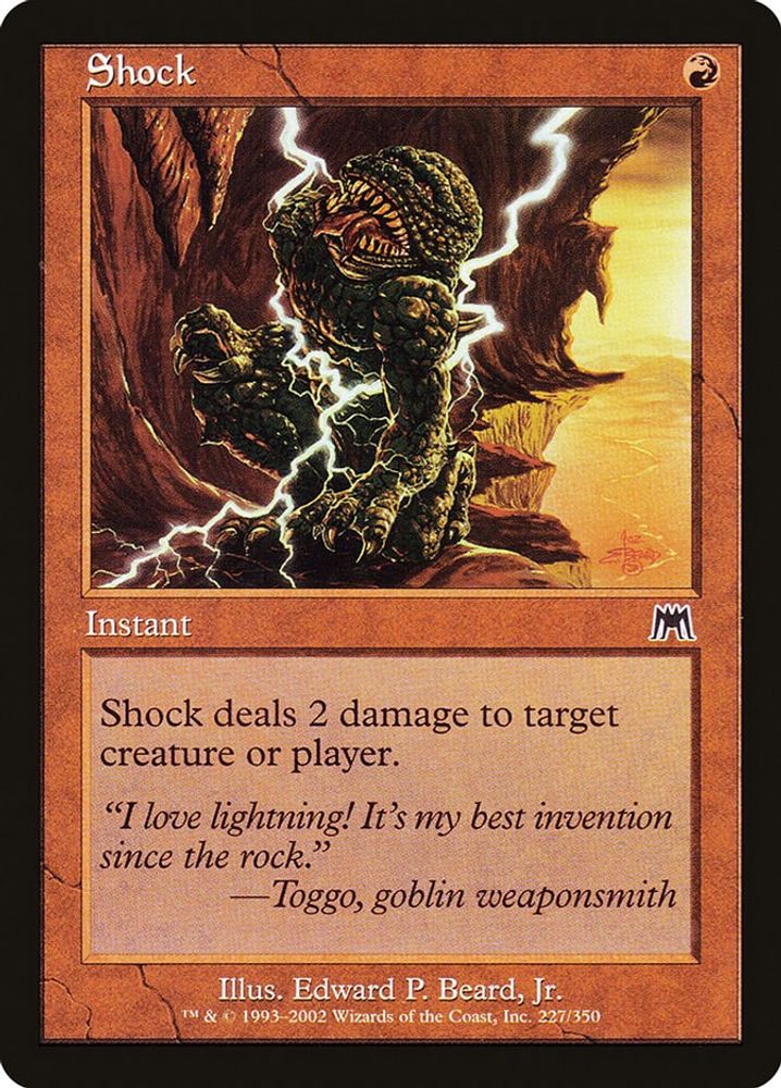 2002 Magic: The Gathering: Onslaught (ONS) - Shock (#227, Common) (, Near Mint)
