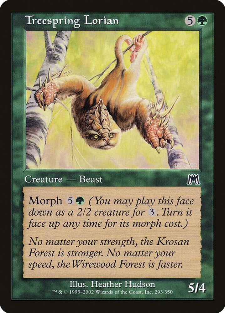 2002 Magic: The Gathering: Onslaught (ONS) - Treespring Lorian (#293, Common) (, Near Mint)