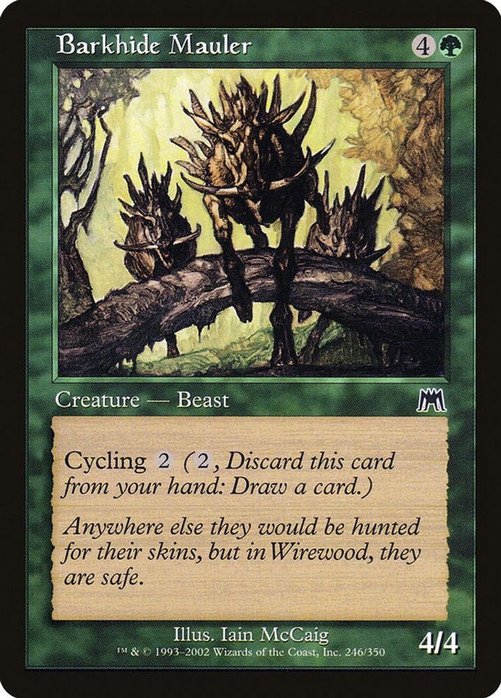 2002 Magic: The Gathering: Onslaught (ONS) - Barkhide Mauler (#246, Common) (, Near Mint)
